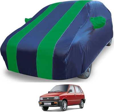 MOCKHE Car Cover For Maruti 800 (With Mirror Pockets)(Blue)