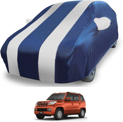 MOCKHE Car Cover For Mahindra TUV300 (With Mirror Pockets)(Silver)