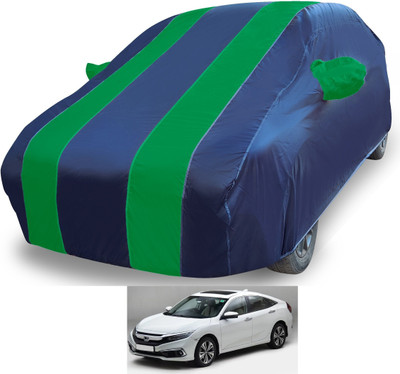 Euro Care Car Cover For Honda Civic (With Mirror Pockets)(Blue)
