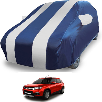 MOCKHE Car Cover For Maruti Suzuki Vitara Brezza (With Mirror Pockets)(Silver)