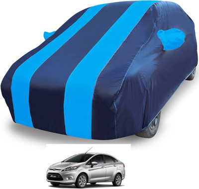 MOCKHE Car Cover For Ford Fiesta (With Mirror Pockets)(Blue)