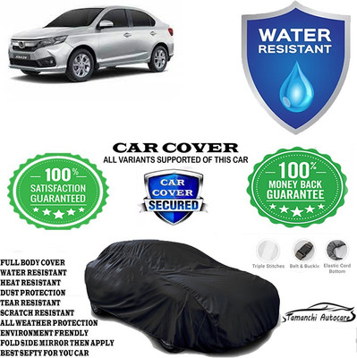 Tamanchi Autocare Car Cover For Honda Amaze VX i-VTEC(Black)