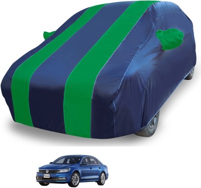 MOCKHE Car Cover For Volkswagen Passat (With Mirror Pockets)(Blue)