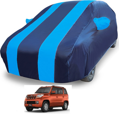 MOCKHE Car Cover For Mahindra TUV300 (With Mirror Pockets)(Blue)
