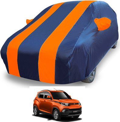 MOCKHE Car Cover For Mahindra KUV100 (With Mirror Pockets)(Orange)