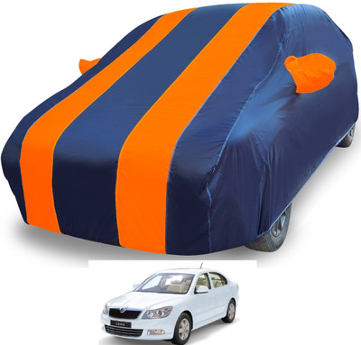 Euro Care Car Cover For Skoda Laura (With Mirror Pockets)(Orange)