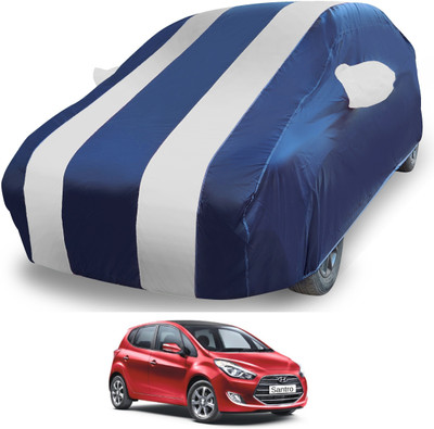 MOCKHE Car Cover For Hyundai Santro (With Mirror Pockets)(Silver)