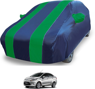 MOCKHE Car Cover For Ford Fiesta (With Mirror Pockets)(Blue)