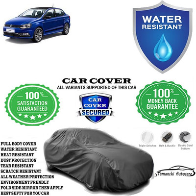 Tamanchi Autocare Car Cover For Volkswagen Ameo 1.0 MPI Comfortline Petrol(Grey)