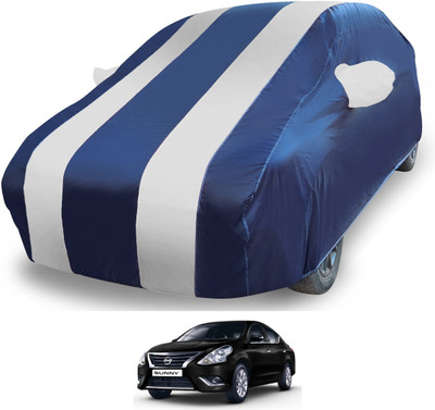 MOCKHE Car Cover For Nissan Sunny (With Mirror Pockets)(Silver)