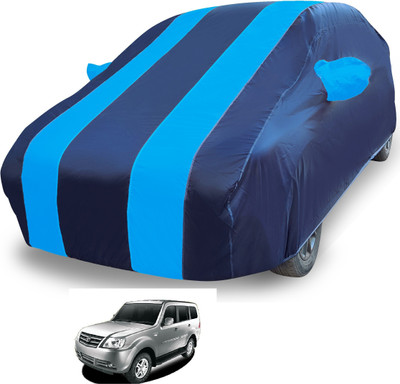 MOCKHE Car Cover For Tata Sumo Grande (With Mirror Pockets)(Blue)