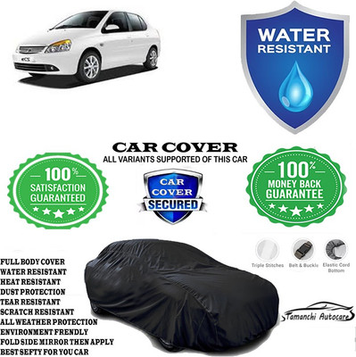 Tamanchi Autocare Car Cover For Tata Indigo eCS LX TDI BS III(Black)