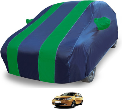 MOCKHE Car Cover For Tata Manza (With Mirror Pockets)(Blue)