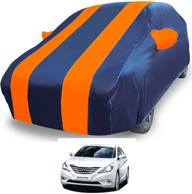 MOCKHE Car Cover For Hyundai Sonata (With Mirror Pockets)(Orange)
