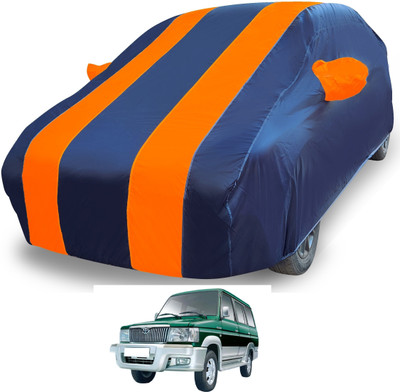 MOCKHE Car Cover For Toyota Qualis (With Mirror Pockets)(Orange)