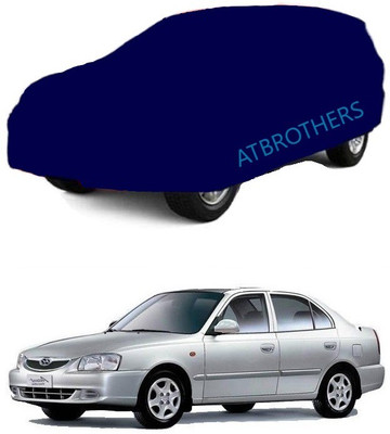 ATBROTHERS Car Cover For Hyundai Accent (Without Mirror Pockets)(Blue)