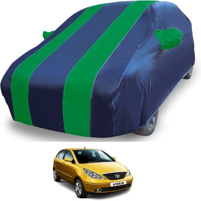 MOCKHE Car Cover For Tata Indica Vista (With Mirror Pockets)(Blue)