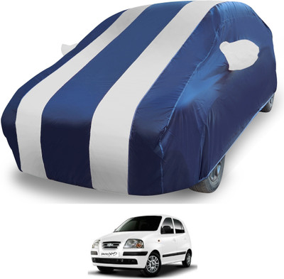 MOCKHE Car Cover For Hyundai Santro Xing (With Mirror Pockets)(Silver)