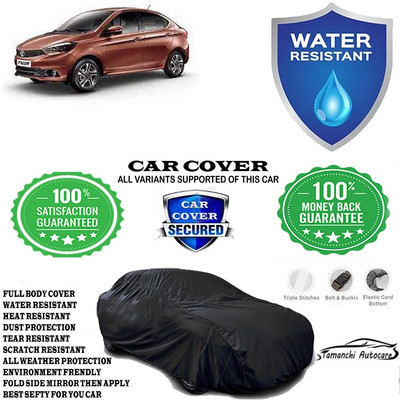 Tamanchi Autocare Car Cover For Tata Tigor 1.05 Revotorq XE(Black)