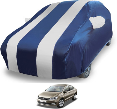 Euro Care Car Cover For Volkswagen Vento (With Mirror Pockets)(Silver)