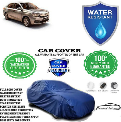 Tamanchi Autocare Car Cover For Honda Amaze S CVT Petrol(Blue)