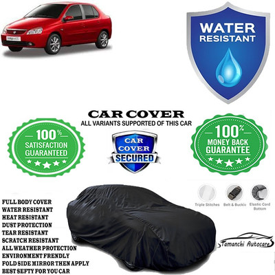 Tamanchi Autocare Car Cover For Tata Indigo eCS LS (TDI) BS III(Black)