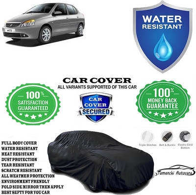 Tamanchi Autocare Car Cover For Tata Indigo eCS LX(Black)