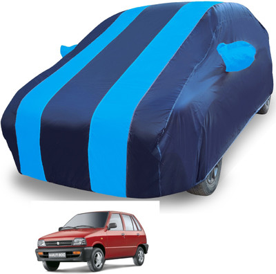 MOCKHE Car Cover For Maruti 800 (With Mirror Pockets)(Blue)