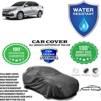 Tamanchi Autocare Car Cover For Honda Amaze V CVT Petrol(Grey)