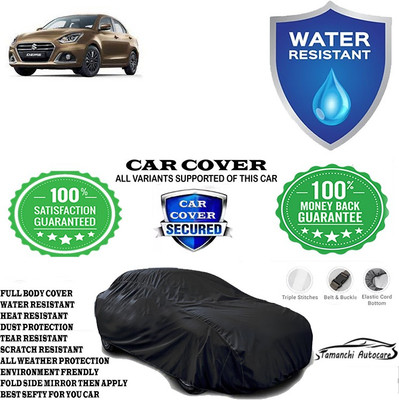Tamanchi Autocare Car Cover For Maruti Suzuki Swift Dzire AMT ZDI Diesel(Black)