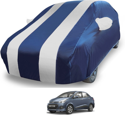 MOCKHE Car Cover For Hyundai Xcent (With Mirror Pockets)(Silver)