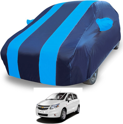 MOCKHE Car Cover For Chevrolet Sail UVA (With Mirror Pockets)(Blue)
