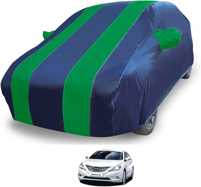 MOCKHE Car Cover For Hyundai Sonata (With Mirror Pockets)(Blue)