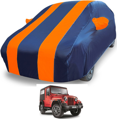 MOCKHE Car Cover For Mahindra Thar (With Mirror Pockets)(Orange)