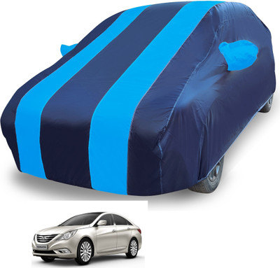 MOCKHE Car Cover For Hyundai Sonata Embera (With Mirror Pockets)(Blue)