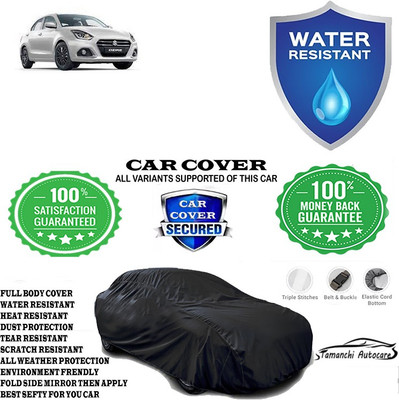 Tamanchi Autocare Car Cover For Maruti Suzuki Swift Dzire(Black)