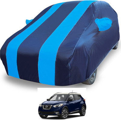 MOCKHE Car Cover For Nissan Kicks (With Mirror Pockets)(Blue)