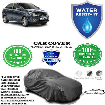 Tamanchi Autocare Car Cover For Tata Zest Quadrajet 1.3 75PS XMS Diesel(Grey)