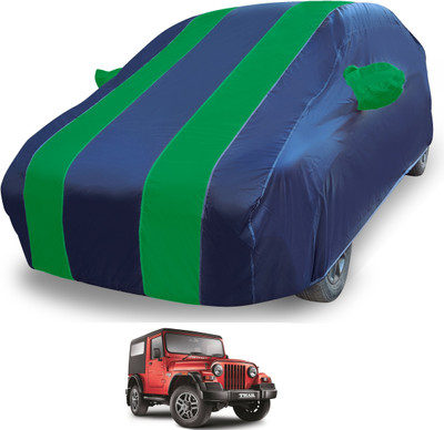 MOCKHE Car Cover For Mahindra Thar (With Mirror Pockets)(Blue)