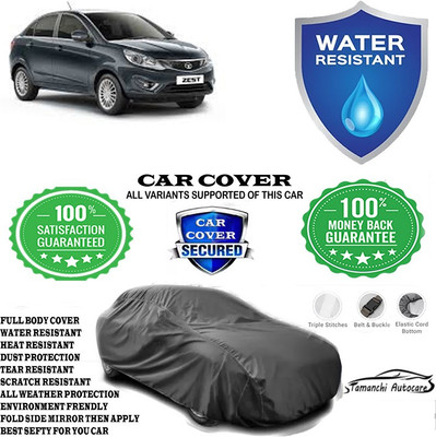 Tamanchi Autocare Car Cover For Tata Zest Revotron 1.2 XT Petrol(Grey)