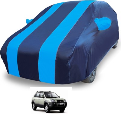 MOCKHE Car Cover For Hyundai Tucson (With Mirror Pockets)(Blue)