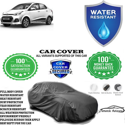 Tamanchi Autocare Car Cover For Hyundai Xcent 1.2 Kappa Base(Grey)