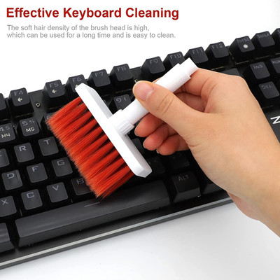 FIVANIO ™ 5 in 1 Keyboard and Earphone Cleaner Multi-function Computer Cleaning Tool for Computers, Gaming, Laptops, Mobiles(Cleaner Kit Keyboard Soft Brush)