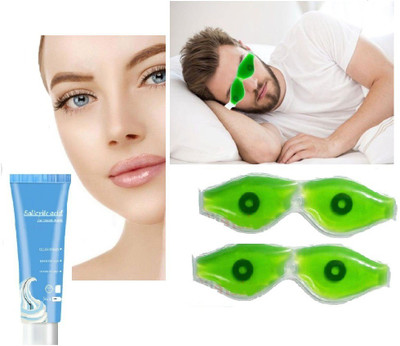 MYEONG Highest quality Ice Cream Mask Tube Ultra Cleansing With Aloe Vera Eye Mask combo(3 Items in the set)
