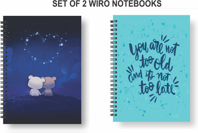 Papco Notebooks A5 Diary Ruled 144 Pages(Multicolor, Pack of 2)