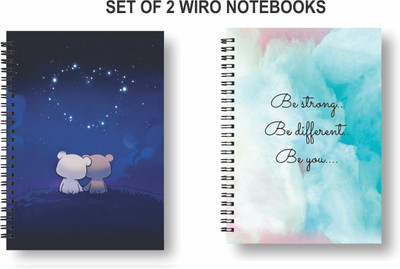Papco Notebooks A5 Diary Ruled 144 Pages(Multicolor, Pack of 2)