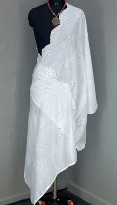 Vshtravya Fab Cotton Blend Embroidered Women Dupatta