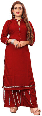pranil creation Women Kurta Palazzo Set