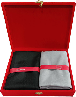 Arvind Cotton Blend Solid Shirt & Trouser Fabric