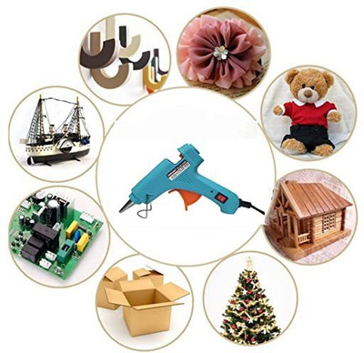 dinojames 100 WATT HOT GLUE GUN WITH FREE 5pc ADHESIVE GLUE STICKS Standard Temperature Corded Glue Gun(11 mm)